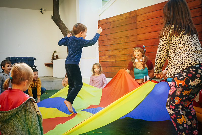 Dream Top gets kids playing! Parachute games make for great parties