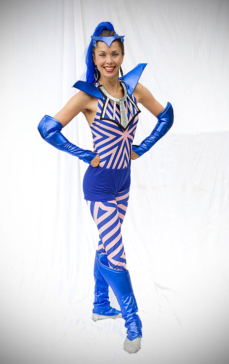 Superhero action birthday party Drea as a real life superhero